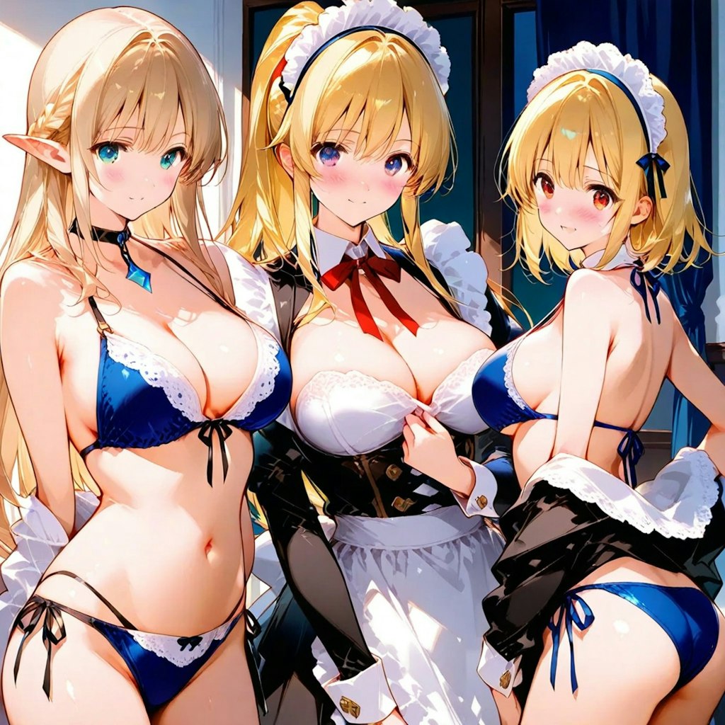 水着メイド服