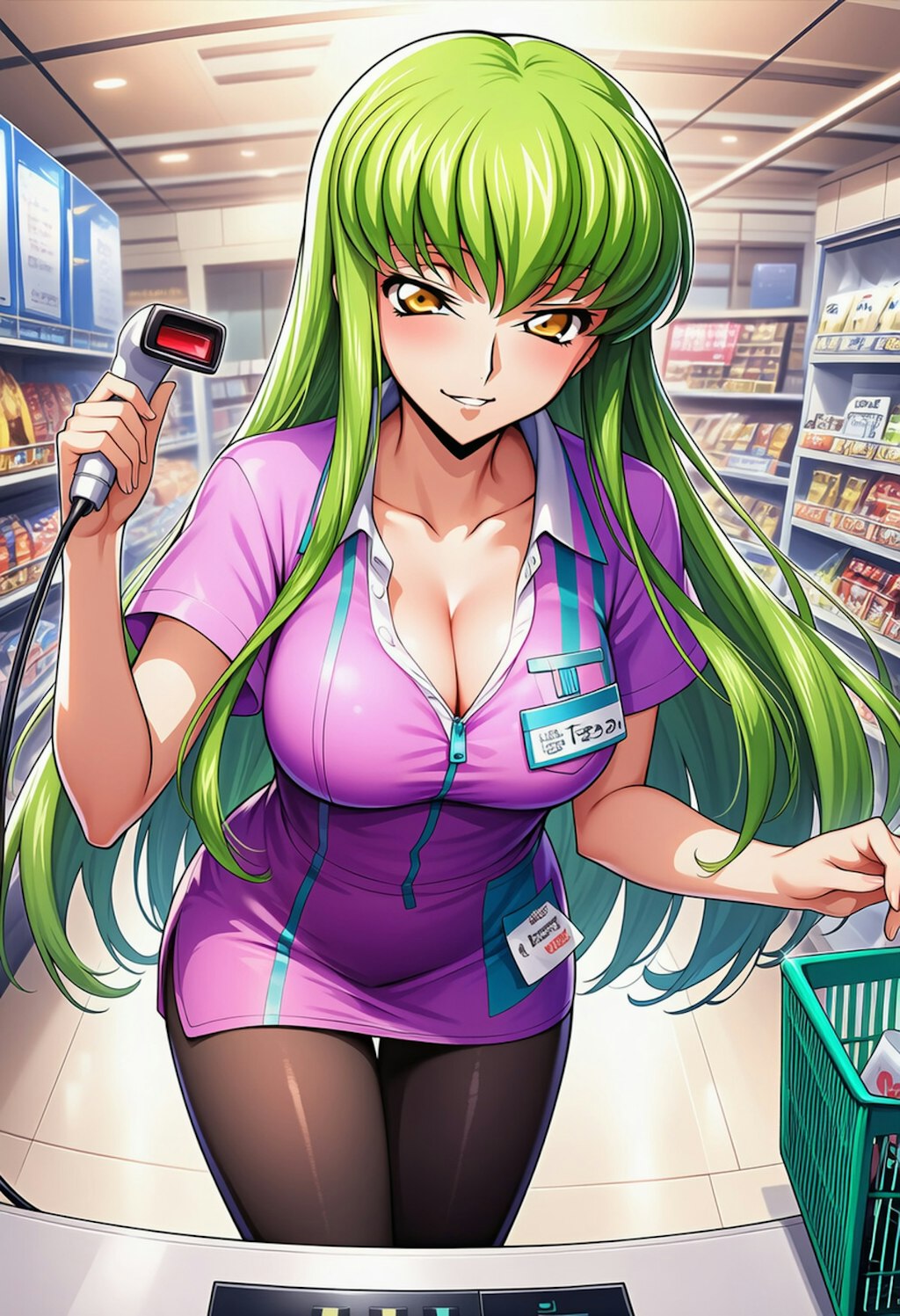 スーパーのレジ係