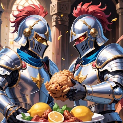 騎士と唐揚げとレモン