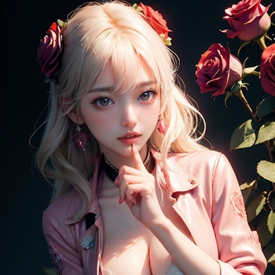 Rose flower Girl