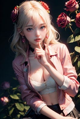 Rose flower Girl