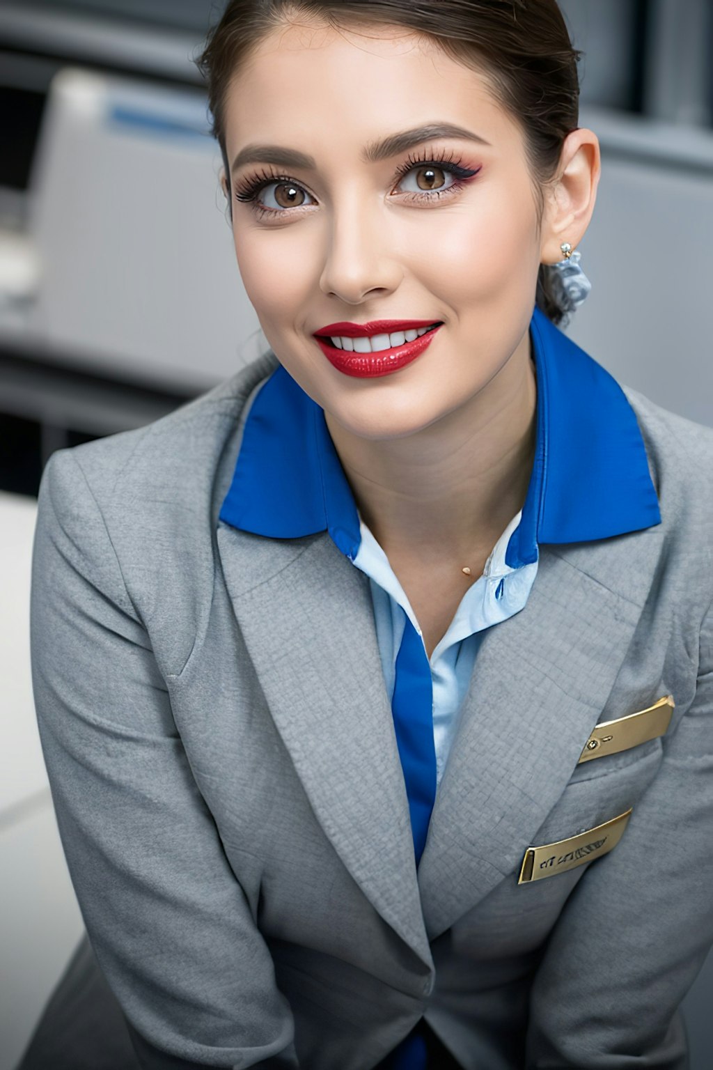 キツめで濃いめの美人CAさん✈✨