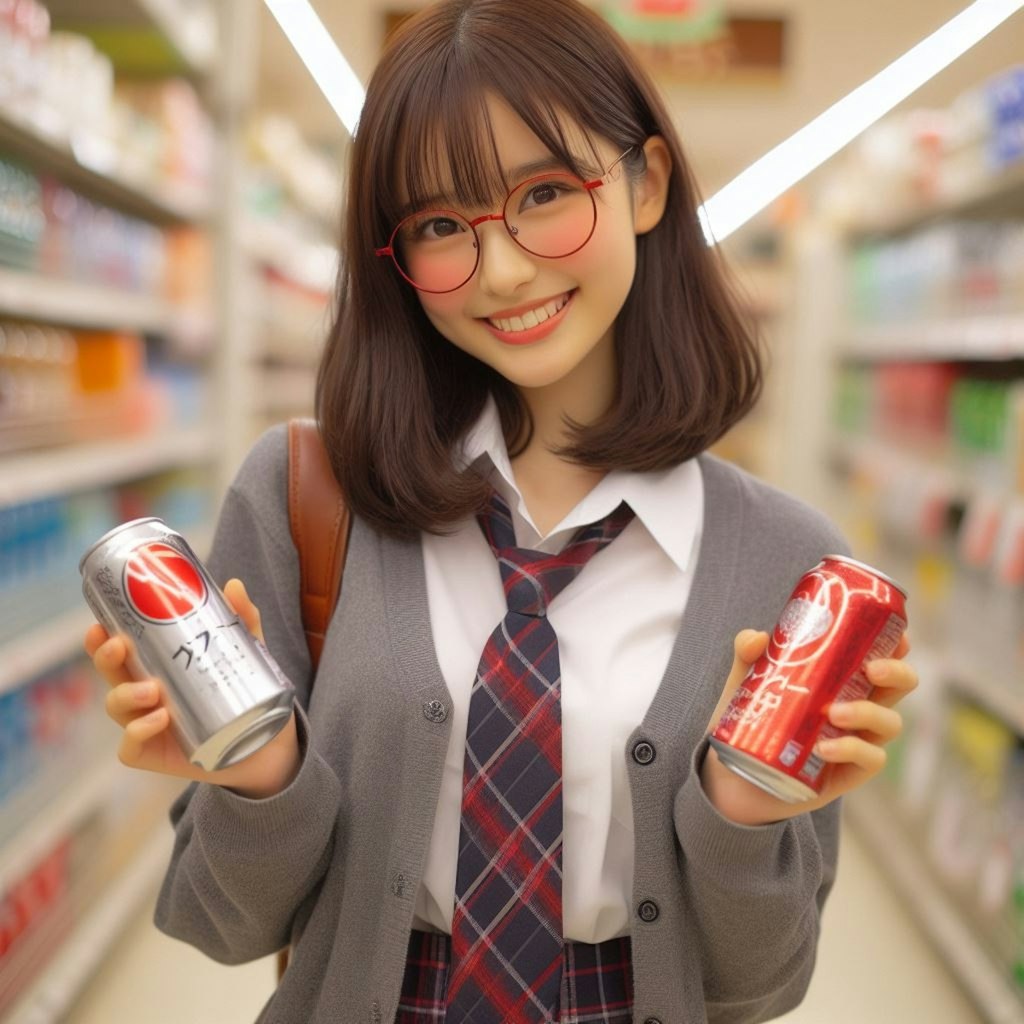 眼鏡女子 楓のお買い物