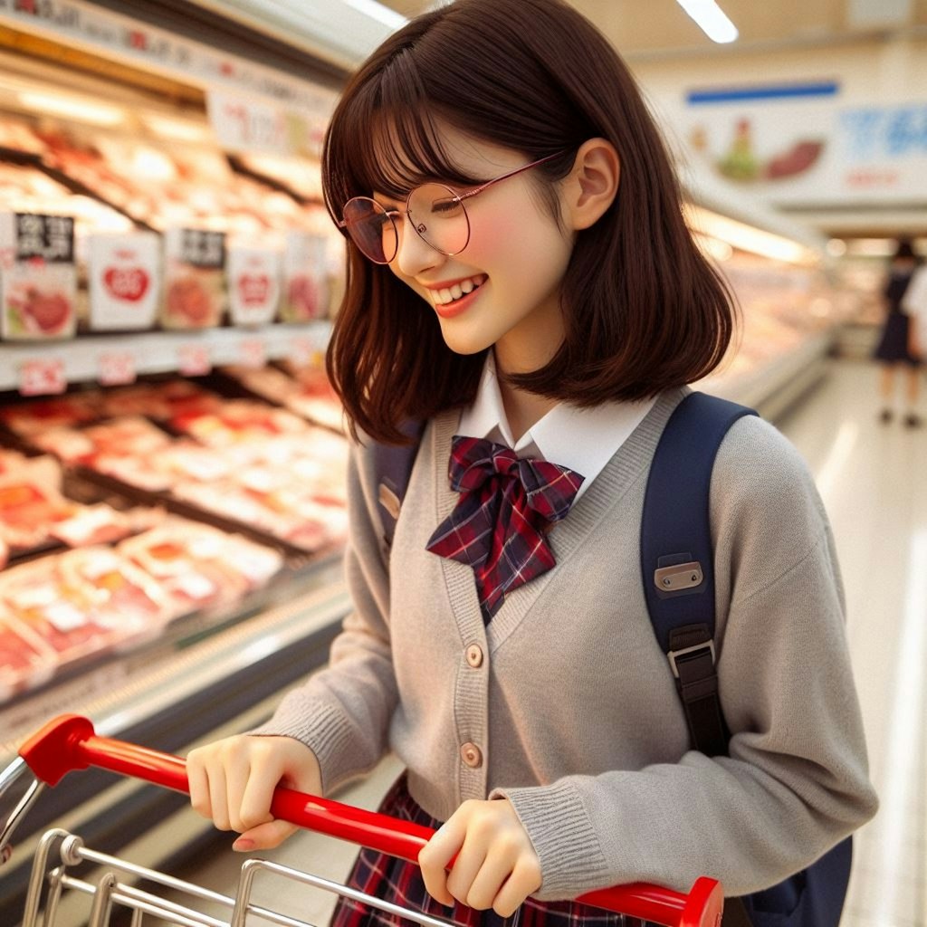 眼鏡女子 楓のお買い物