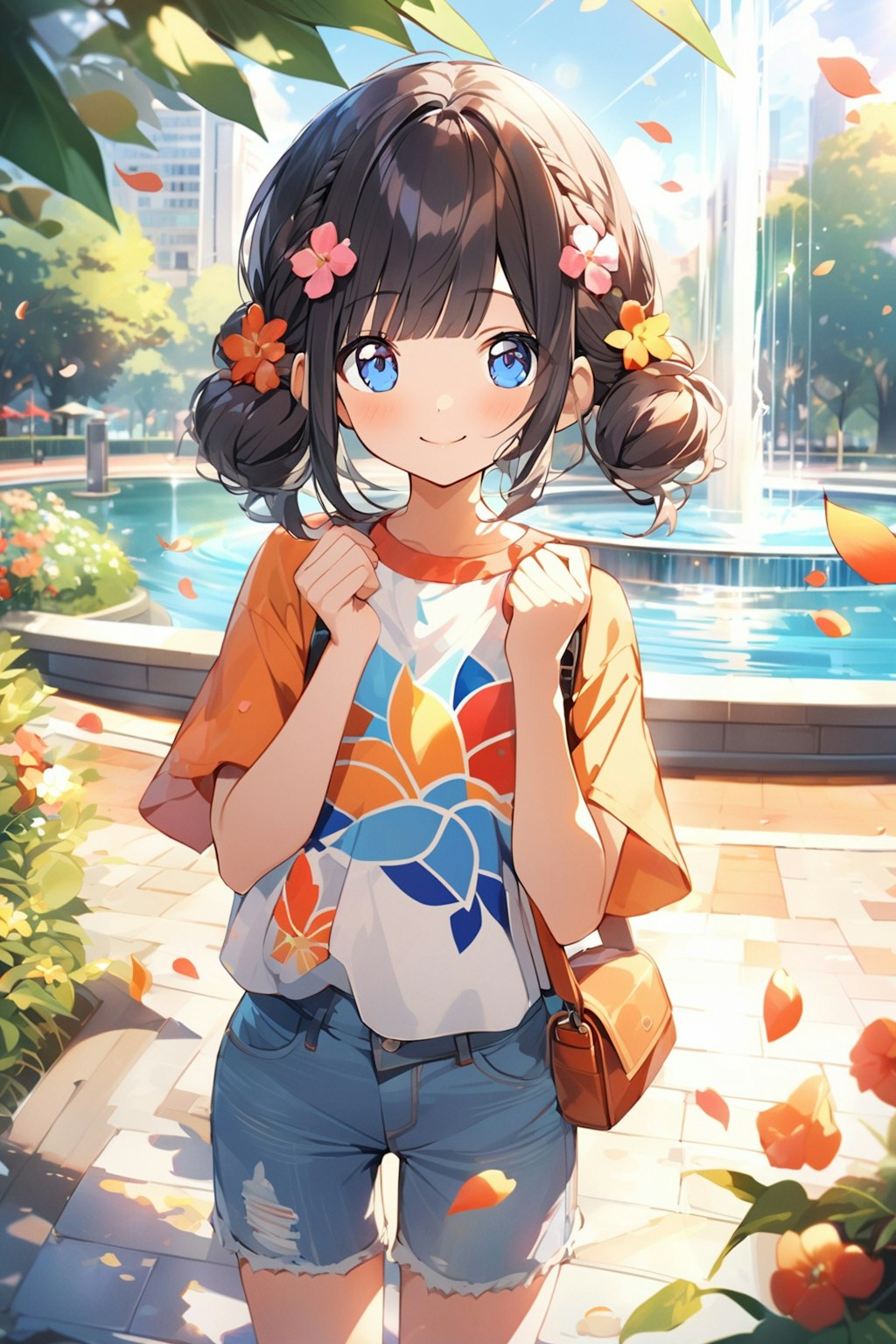 おだんごちゃん🍡と噴水⛲前で待ち合わせ🥰✨