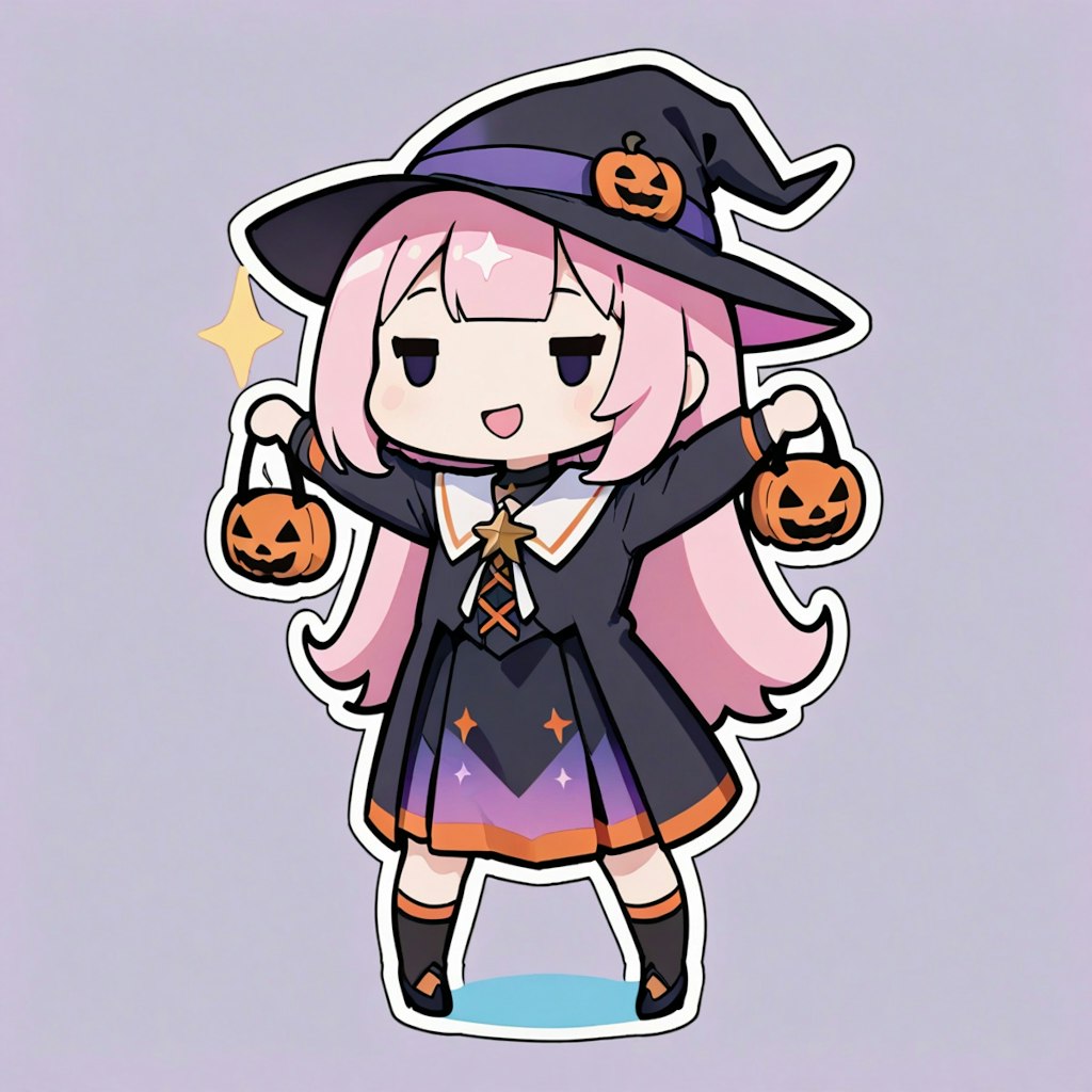 ハロウィン魔女少女