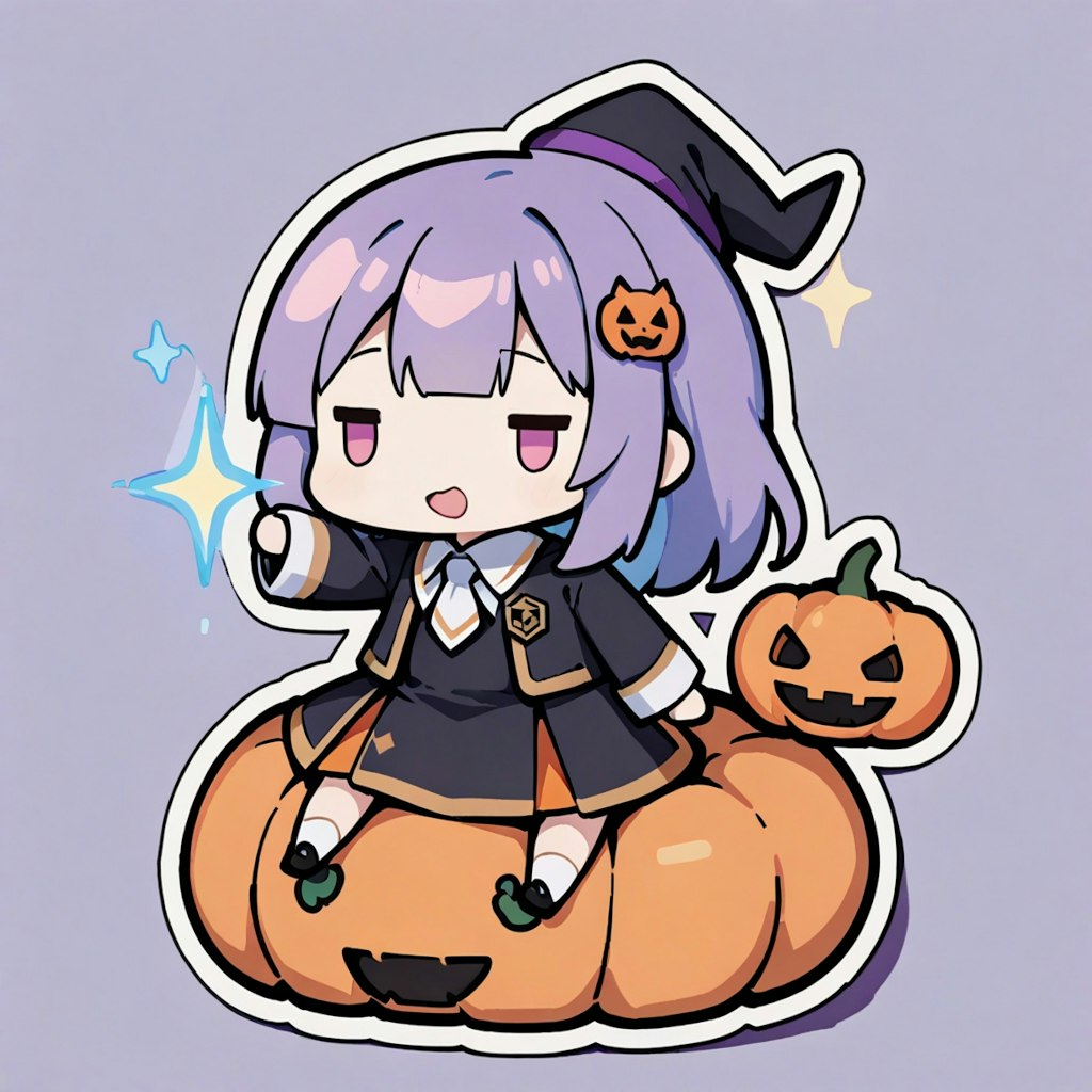 ハロウィン魔女少女