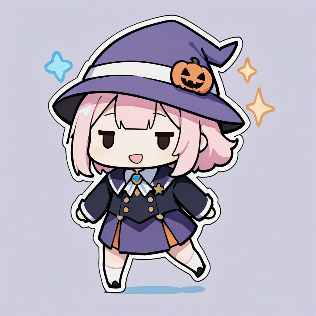 ハロウィン魔女少女