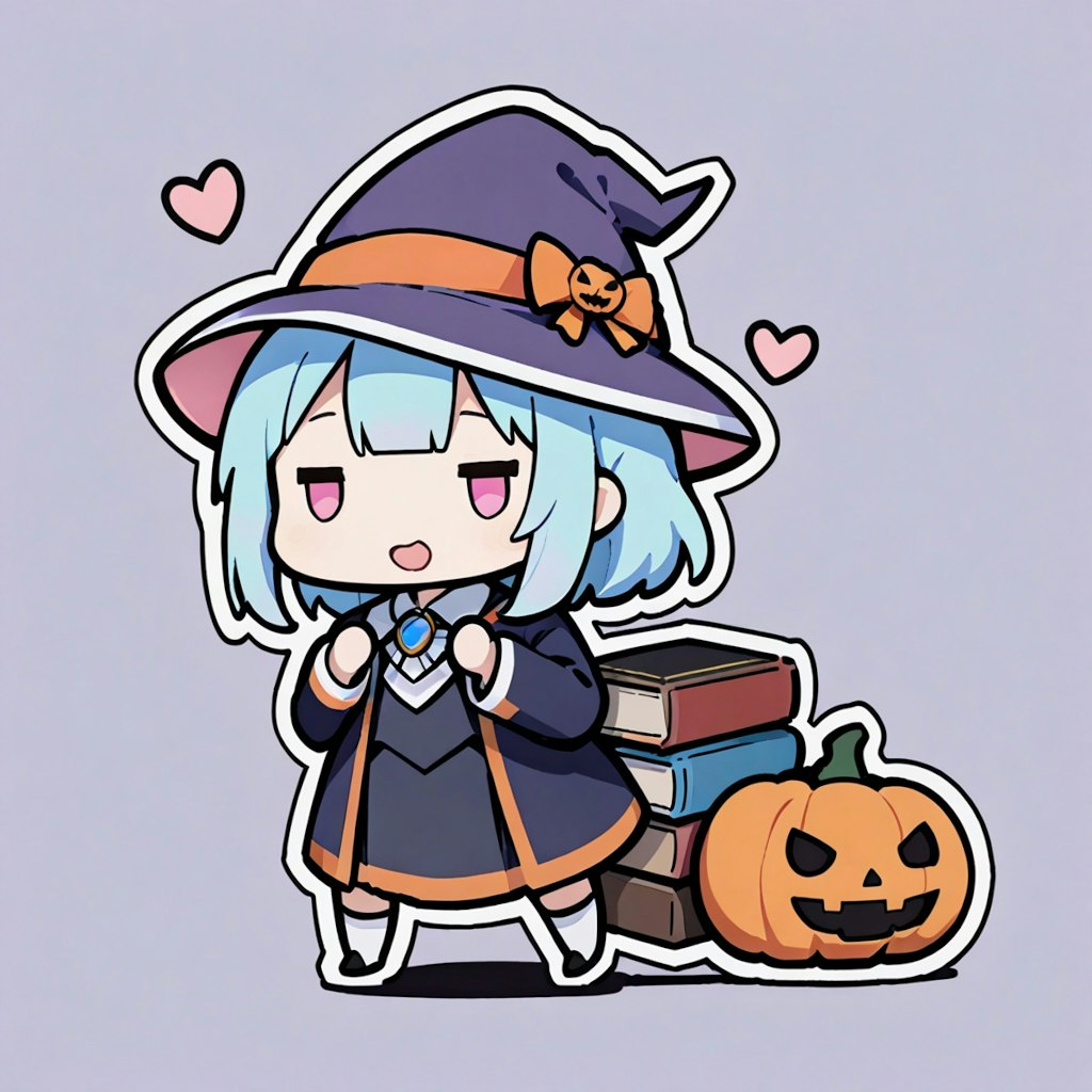 ハロウィン魔女少女