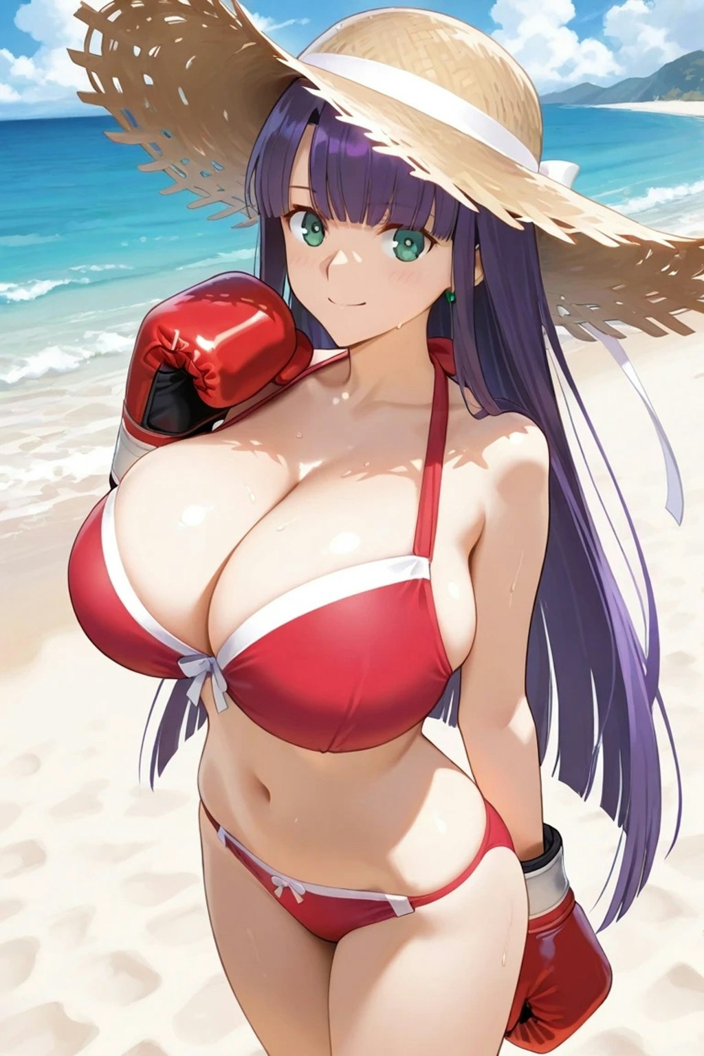 「Fate」のマルタにボクシンググローブを装着させました