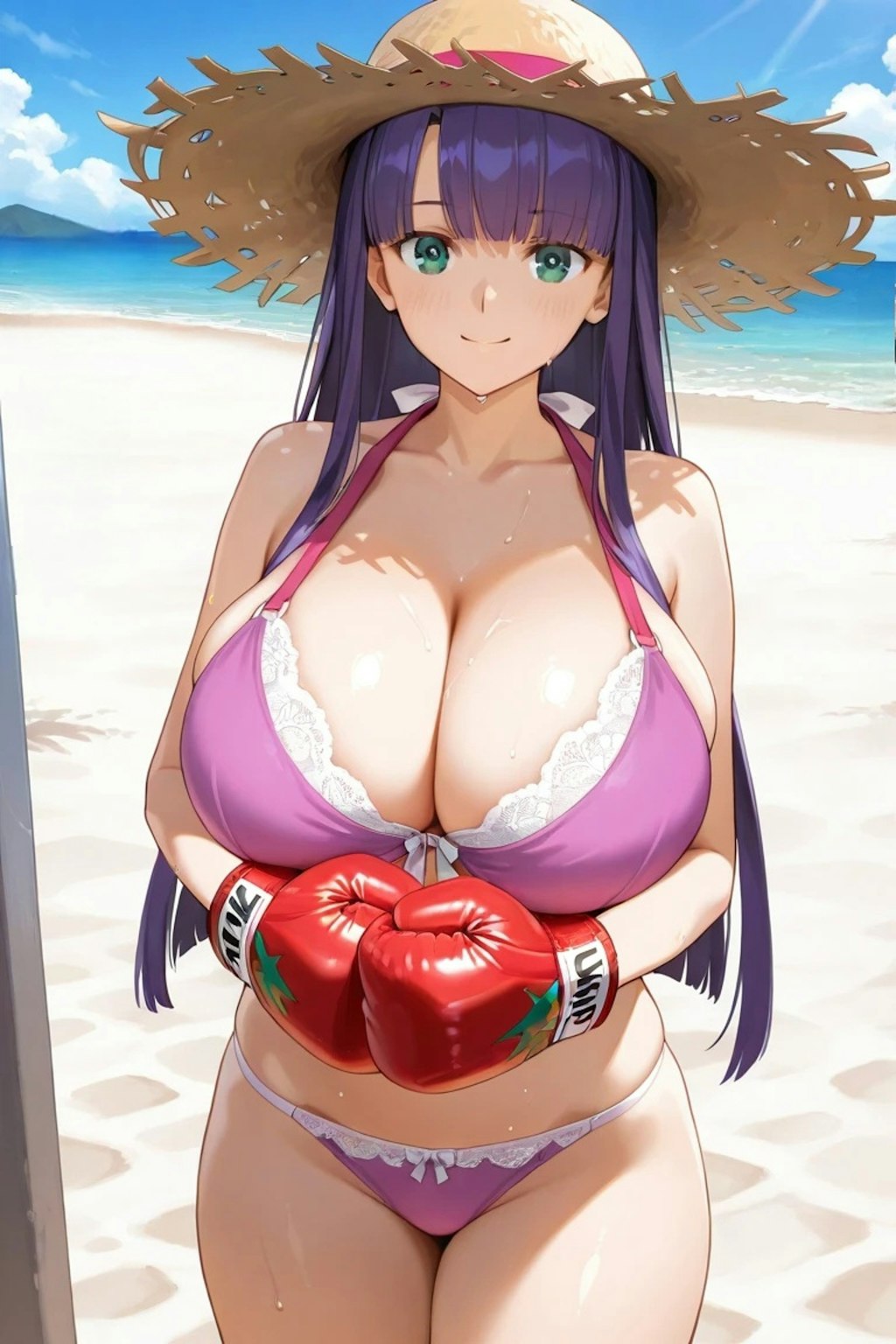 「Fate」のマルタにボクシンググローブを装着させました