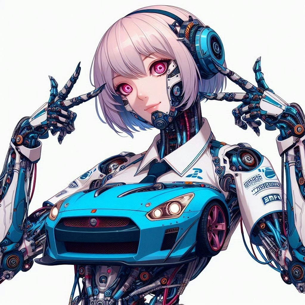 残念な最強おっぱいのメカ車娘🚗