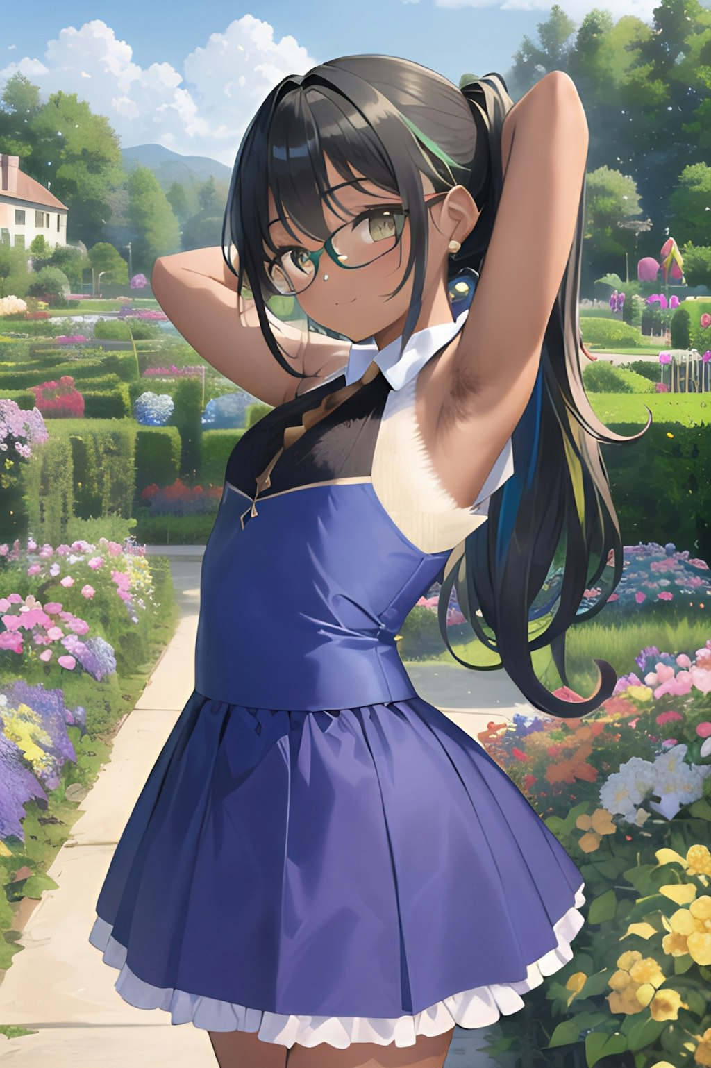 花の公園の女の子②