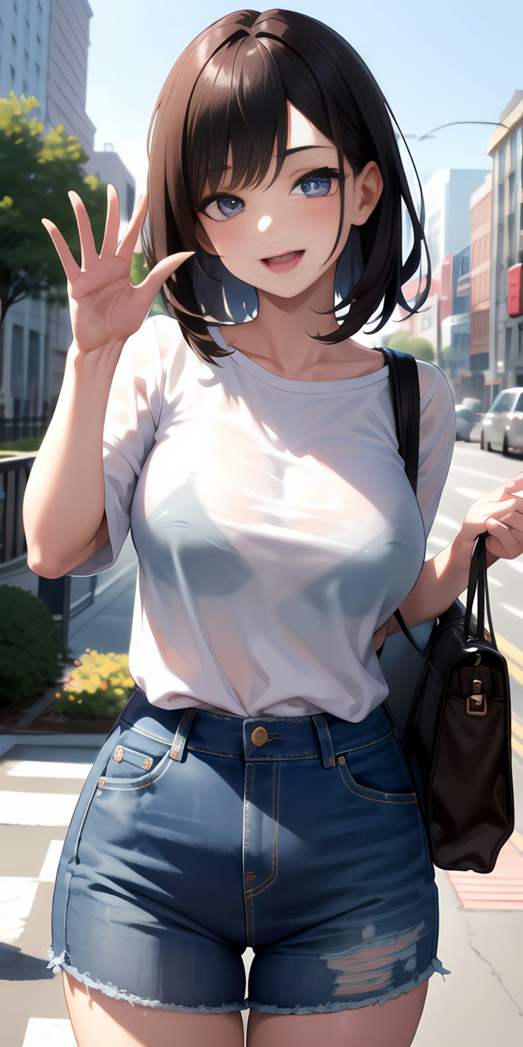 待ってた女の子