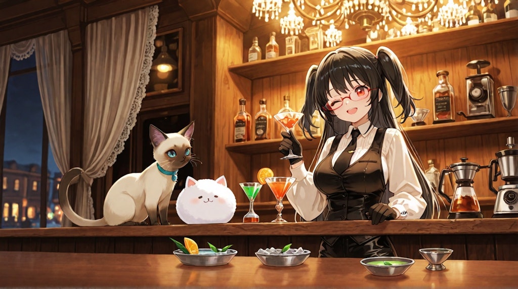 猫のいるBAR　　　　　　　　　　　うさぎもいるよ