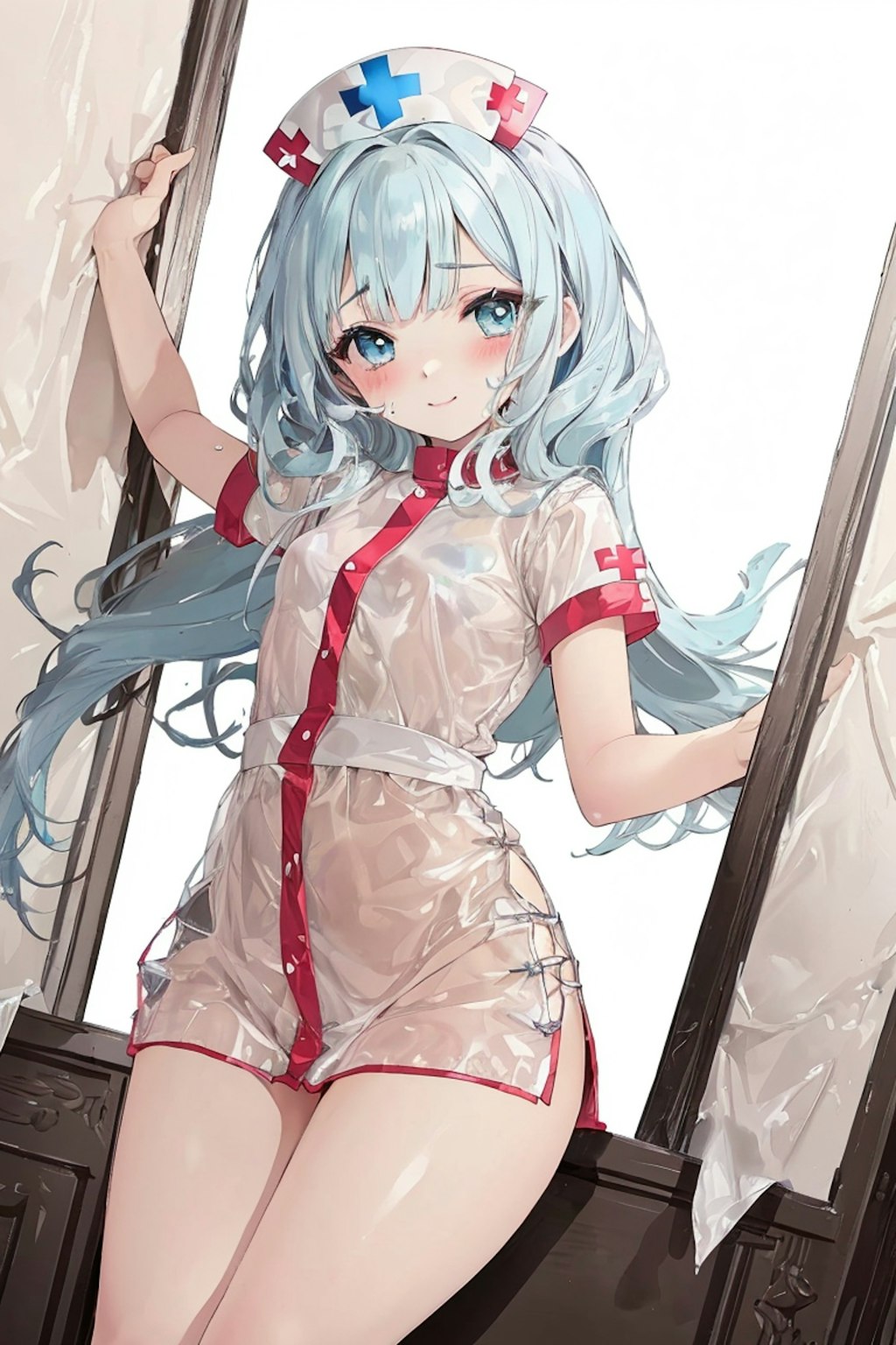 透けナース服