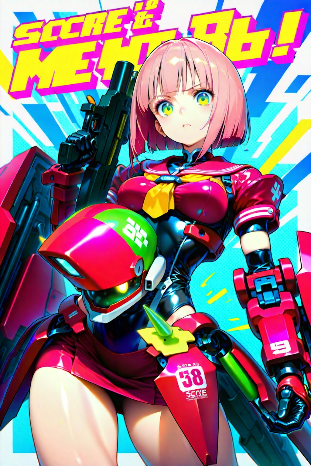 ピンク髪ボブカットお姉やん🩷12(ボツ画)