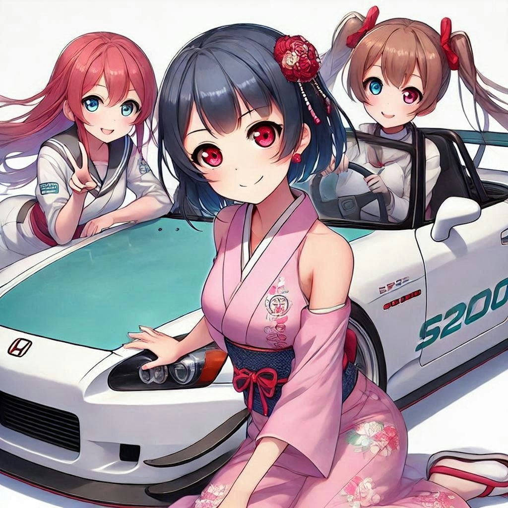 ラブライブキャラとホンダS2000のドリ車