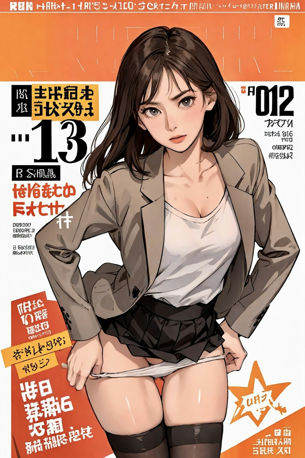 脱ぎかけパンティガールズ／別世界の雑誌の表紙