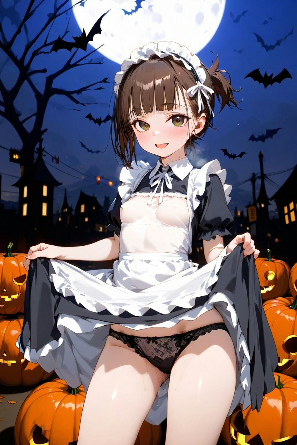 雫ちゃんの大人なハロウィンコスプレｗ