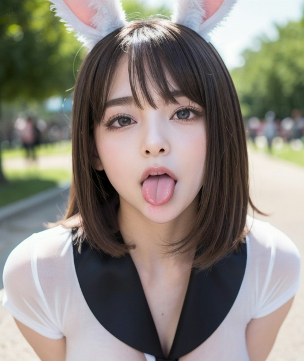 ご主人様（店長）、本日は公園で口だけでやらせていただきます💕