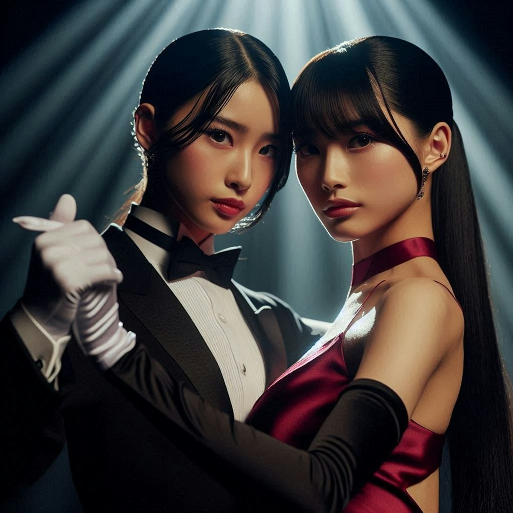 タンゴをリードする執事ちゃん