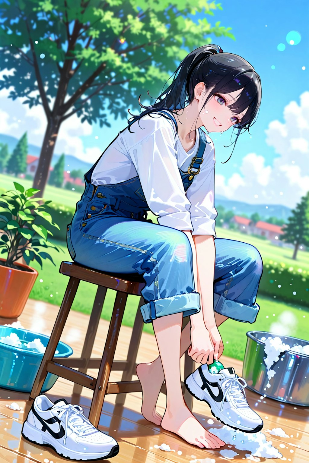 洗う