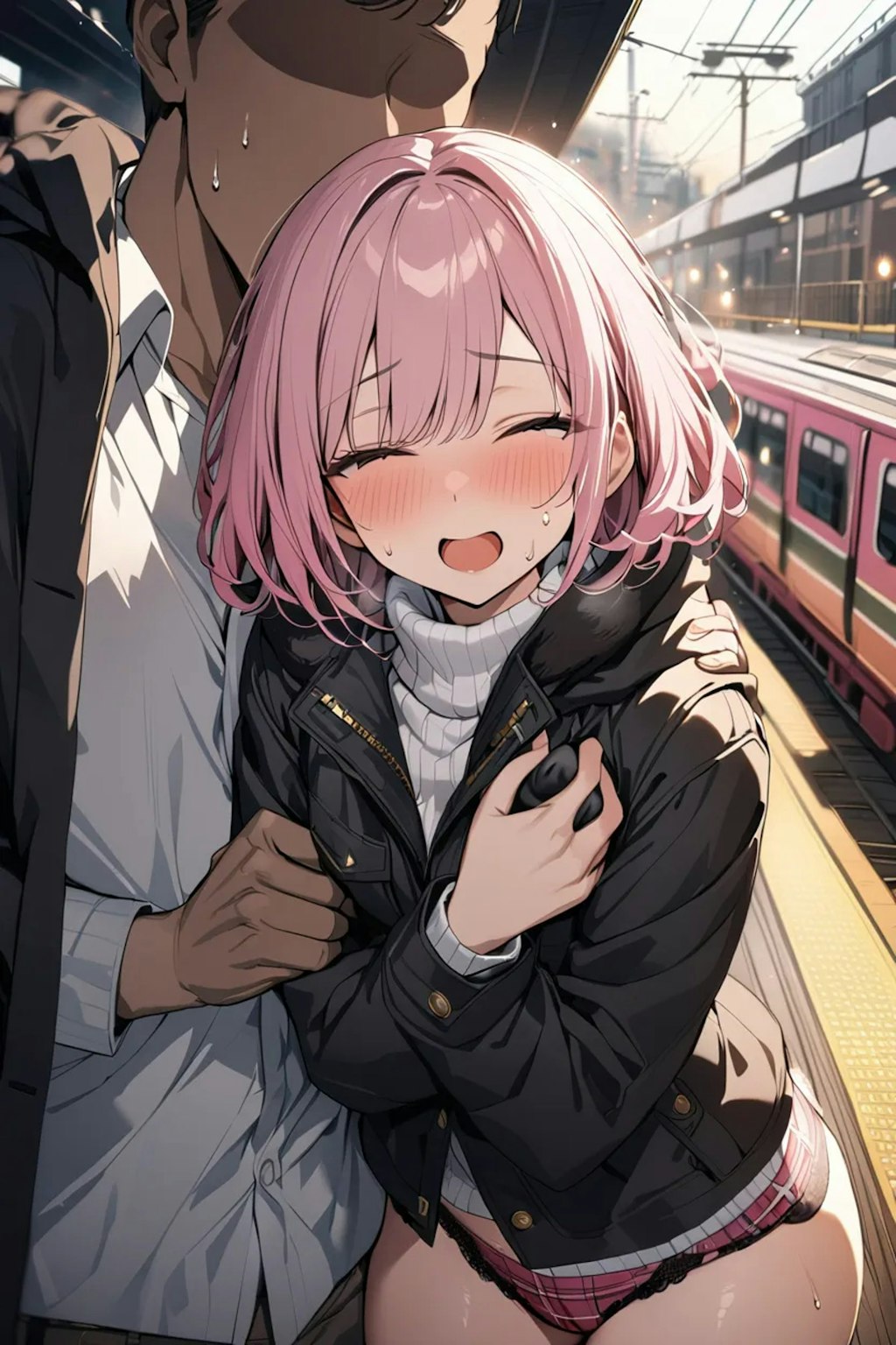 冬服痴漢