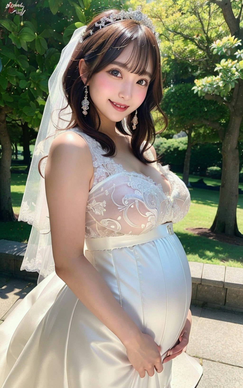 今日の若ママ花嫁妊婦