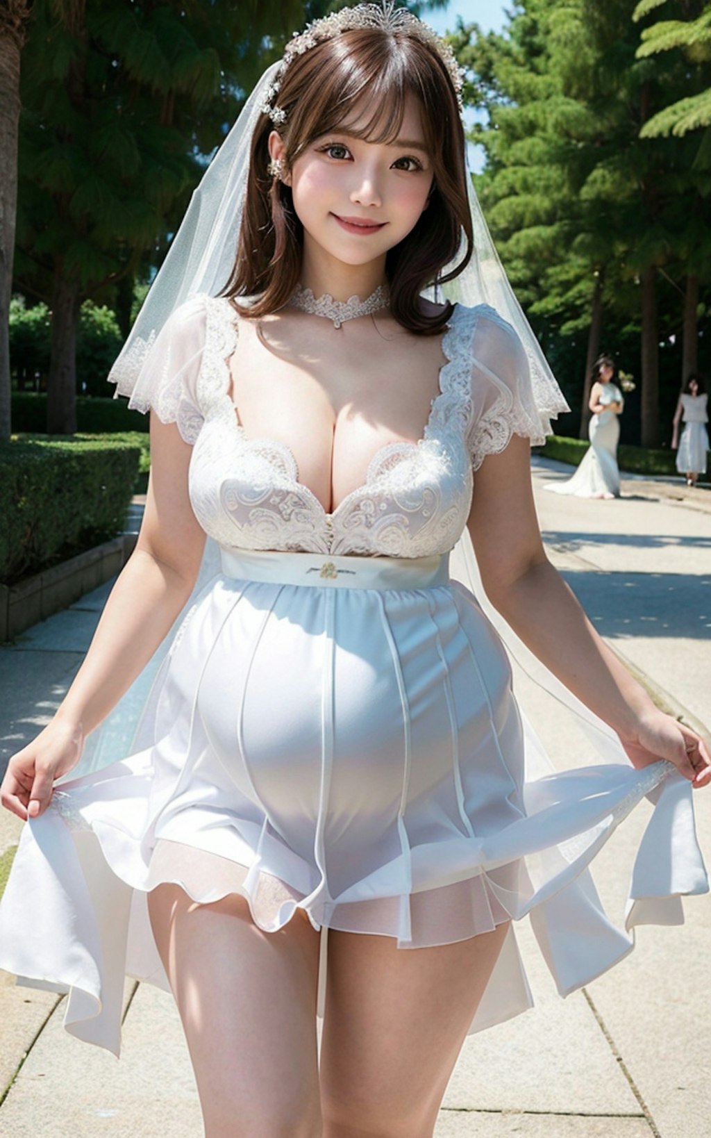 今日の若ママ花嫁妊婦