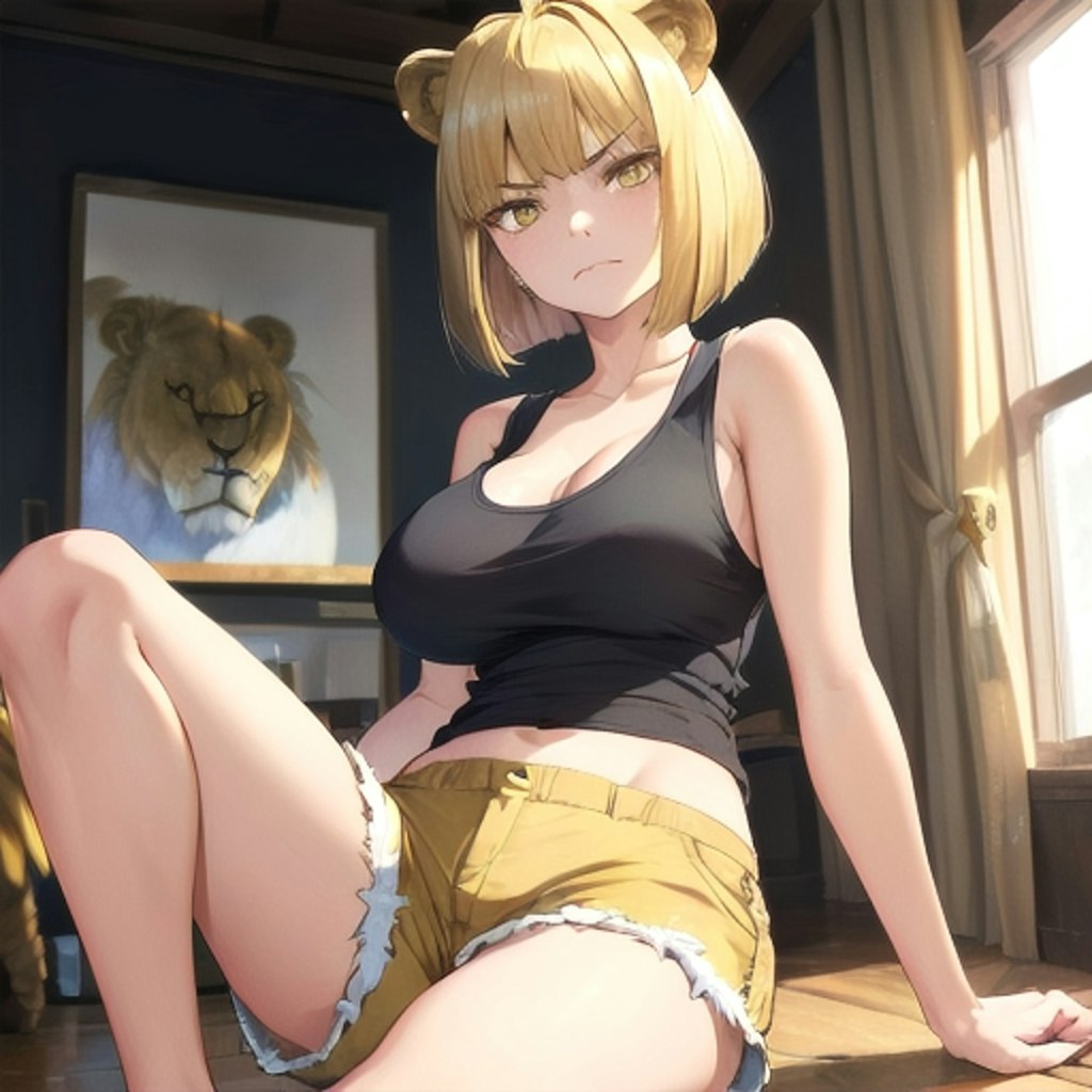ライオン姐さんはちょっと不機嫌