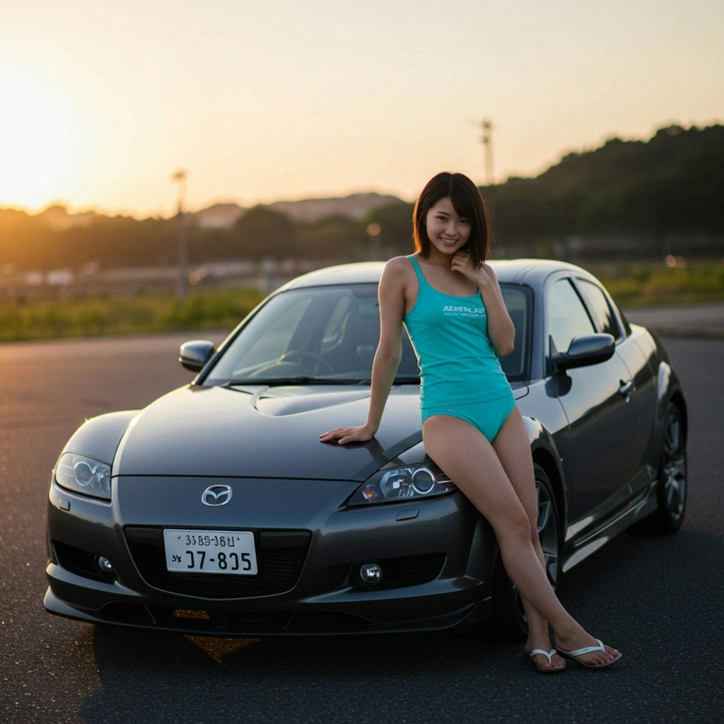 RX-8とお姉さん