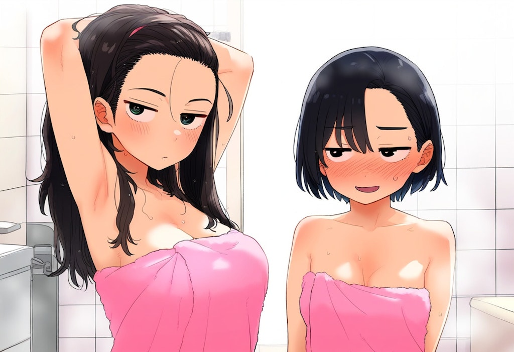 貧乳が巨乳に嫉妬する②