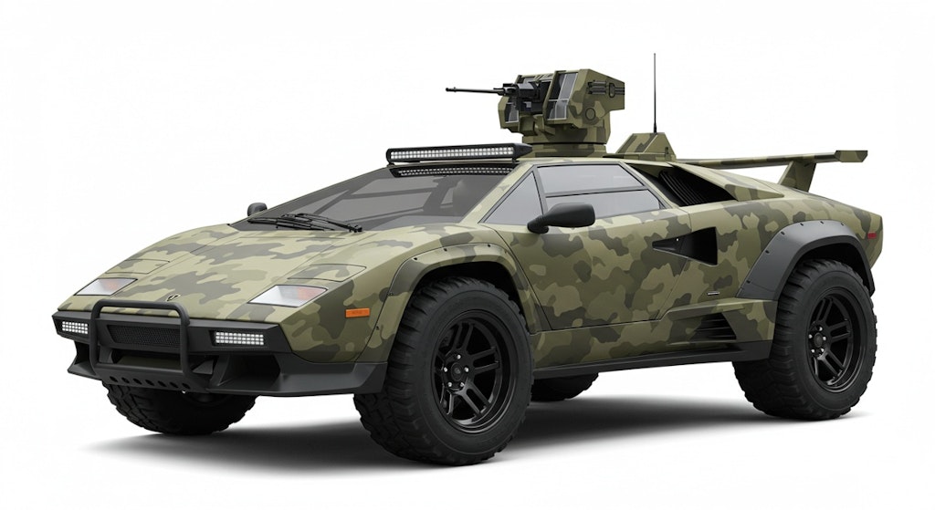 ランボルギーニカウンタック軍用車