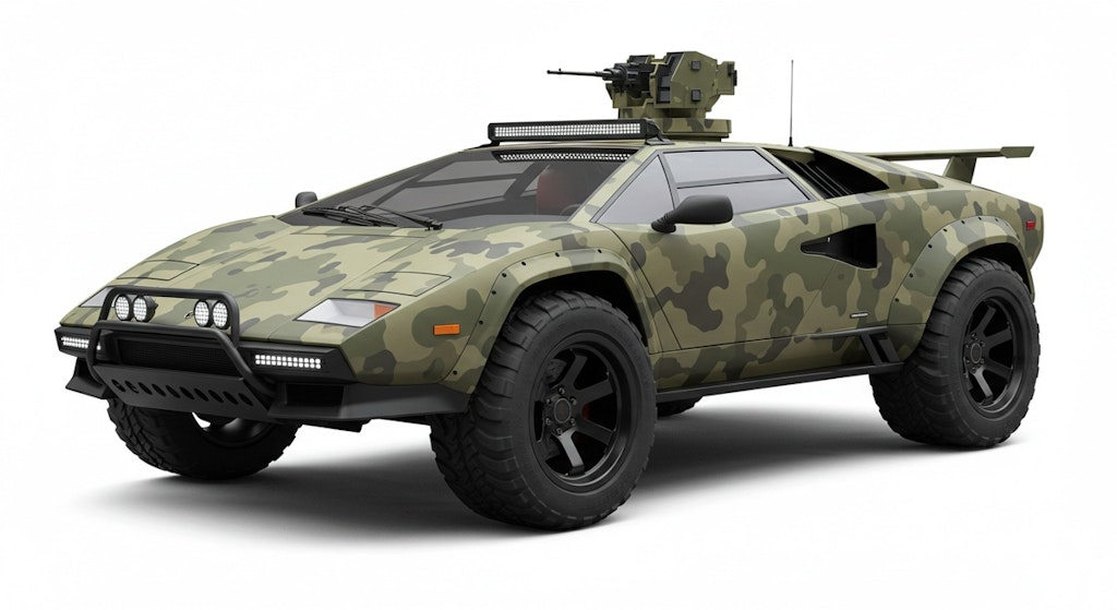 ランボルギーニカウンタック軍用車