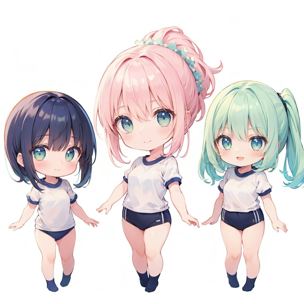 体操服ブルマ×3人組