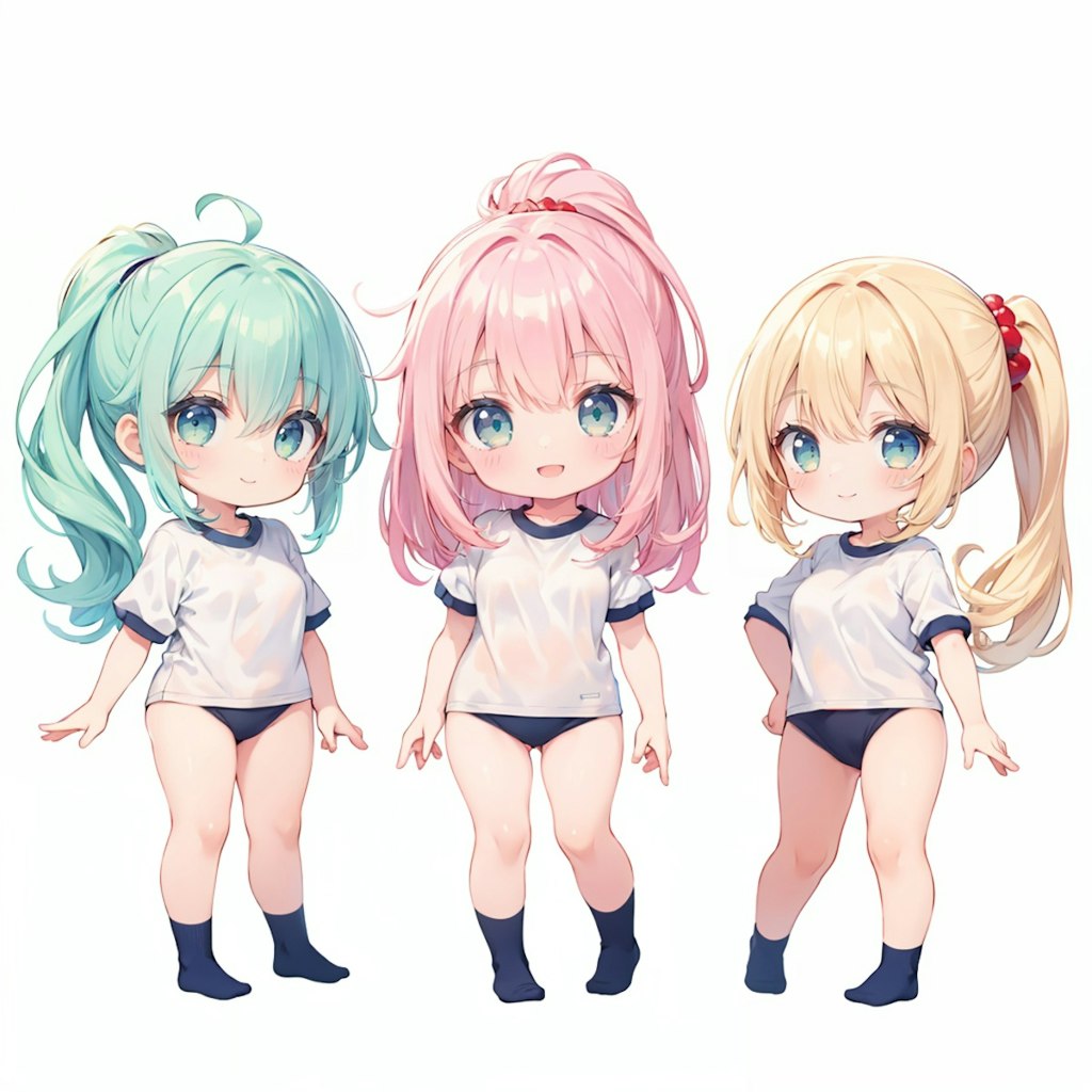 体操服ブルマ×3人組