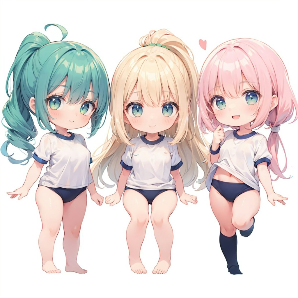 体操服ブルマ×3人組