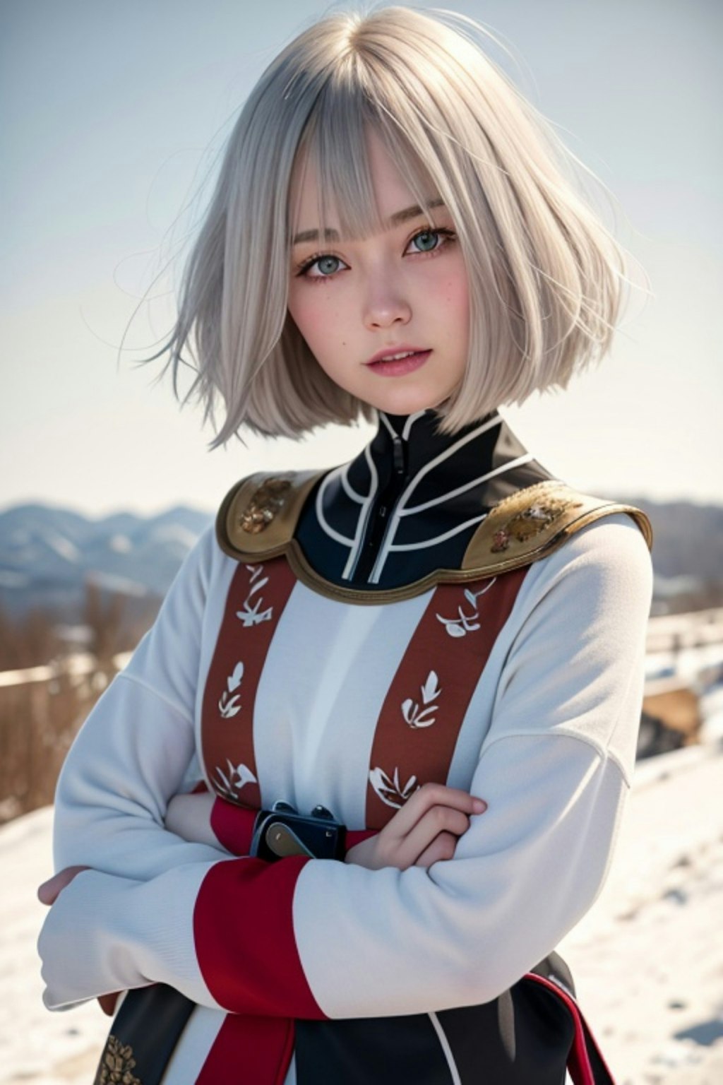 白髪の人