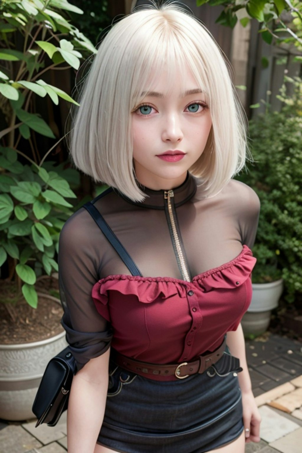 白髪の人