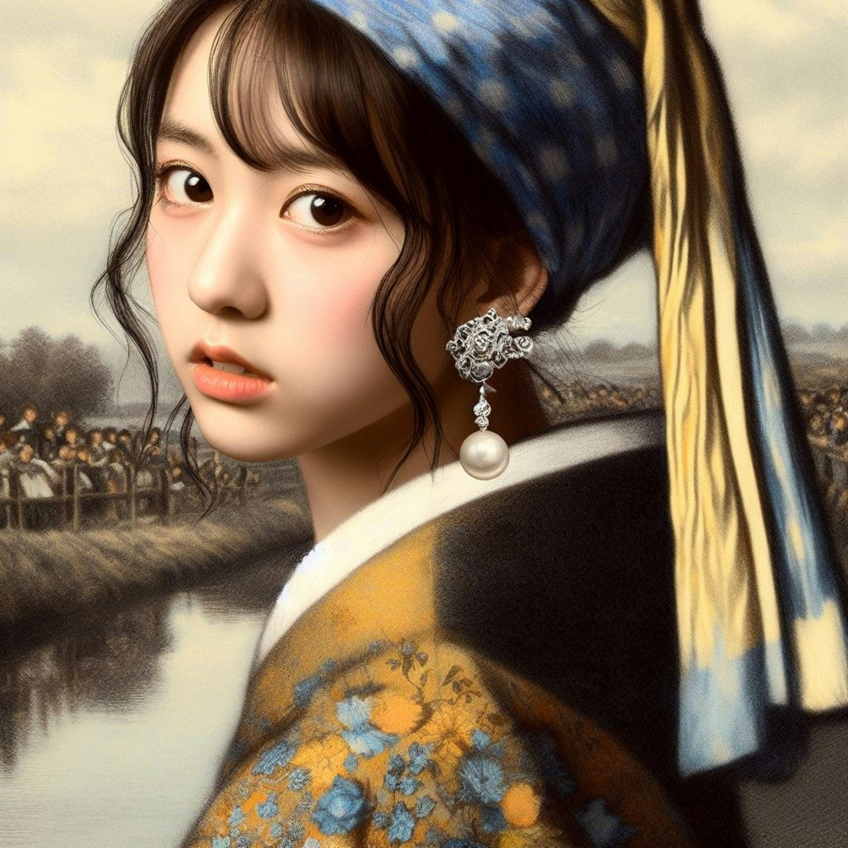 プロンプトを当てよう！ 真珠の耳飾りの少女編② | chichi-pui（ちち
