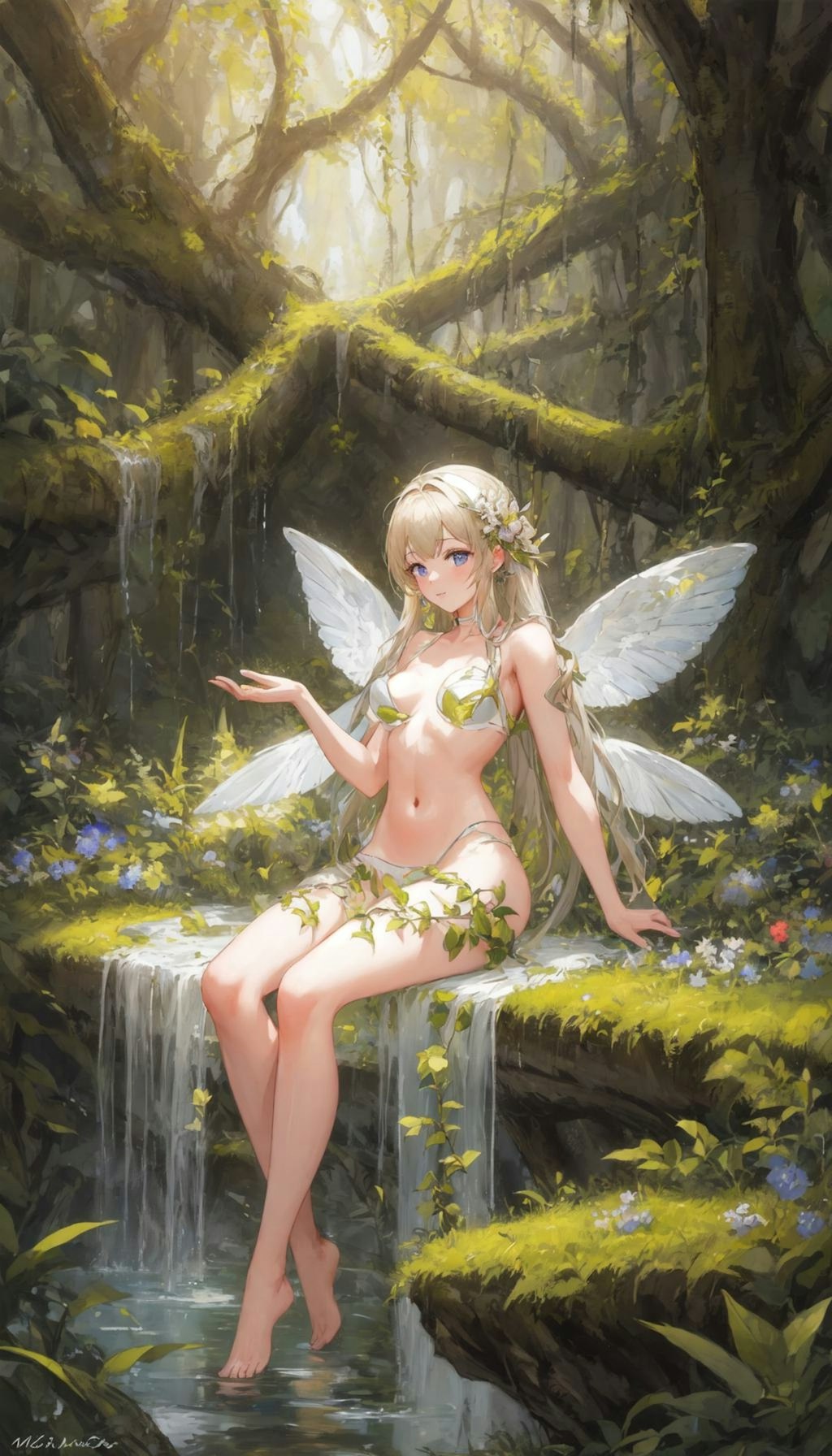 Fairies dance in the abyss forest