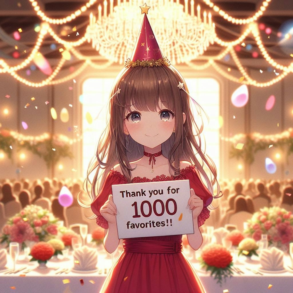 1000いいねありがとうございます！