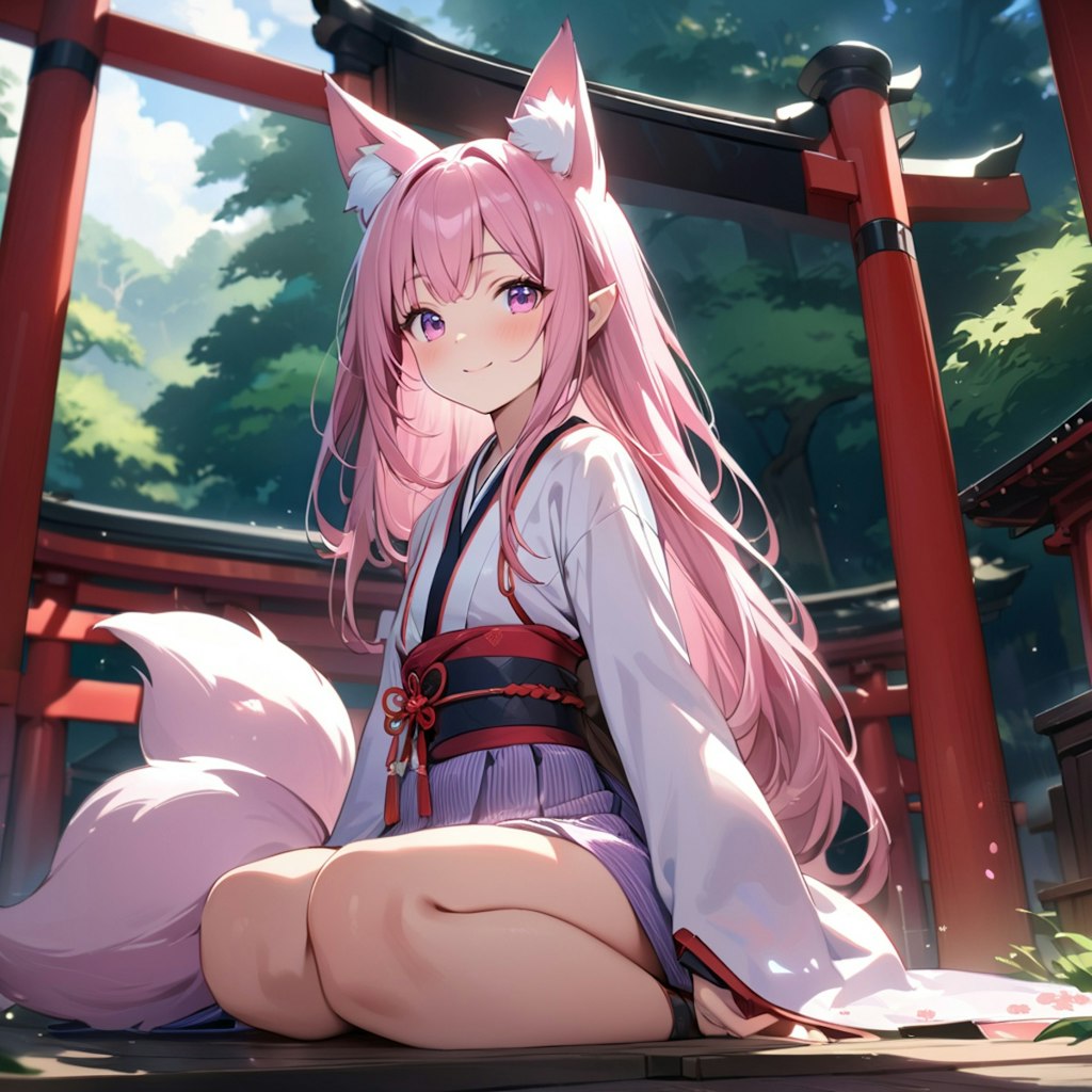 稲荷の日 狐の女の子 fox girl