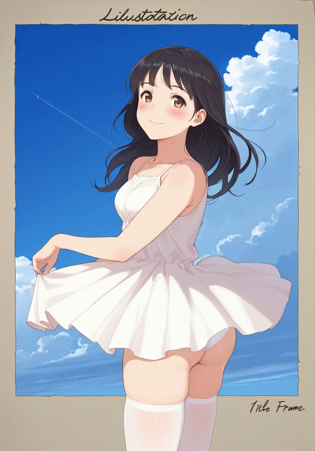 white dress