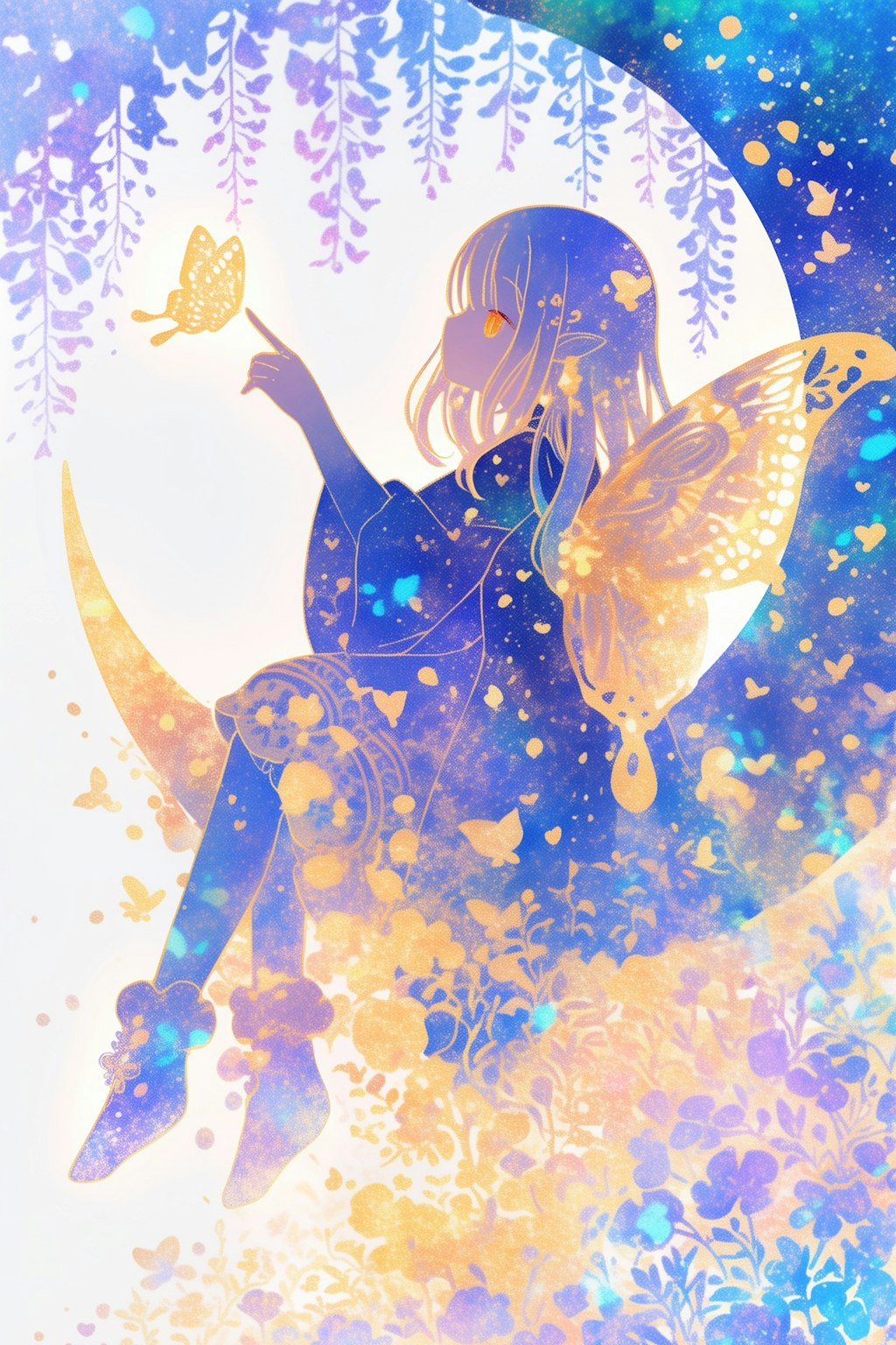 月と花と妖精