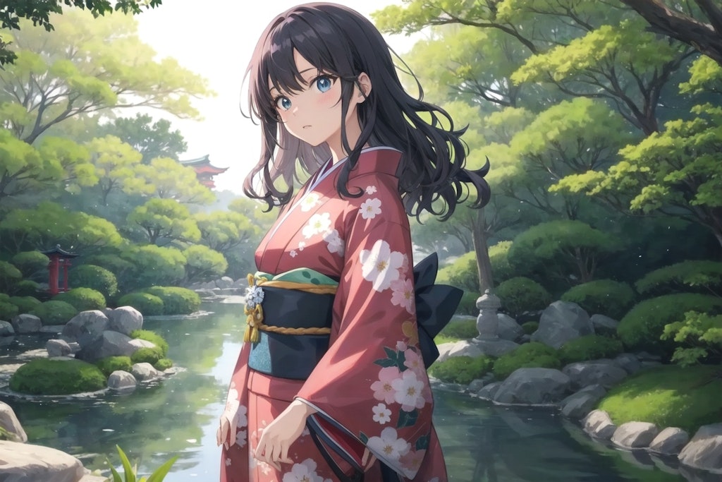 着物美人