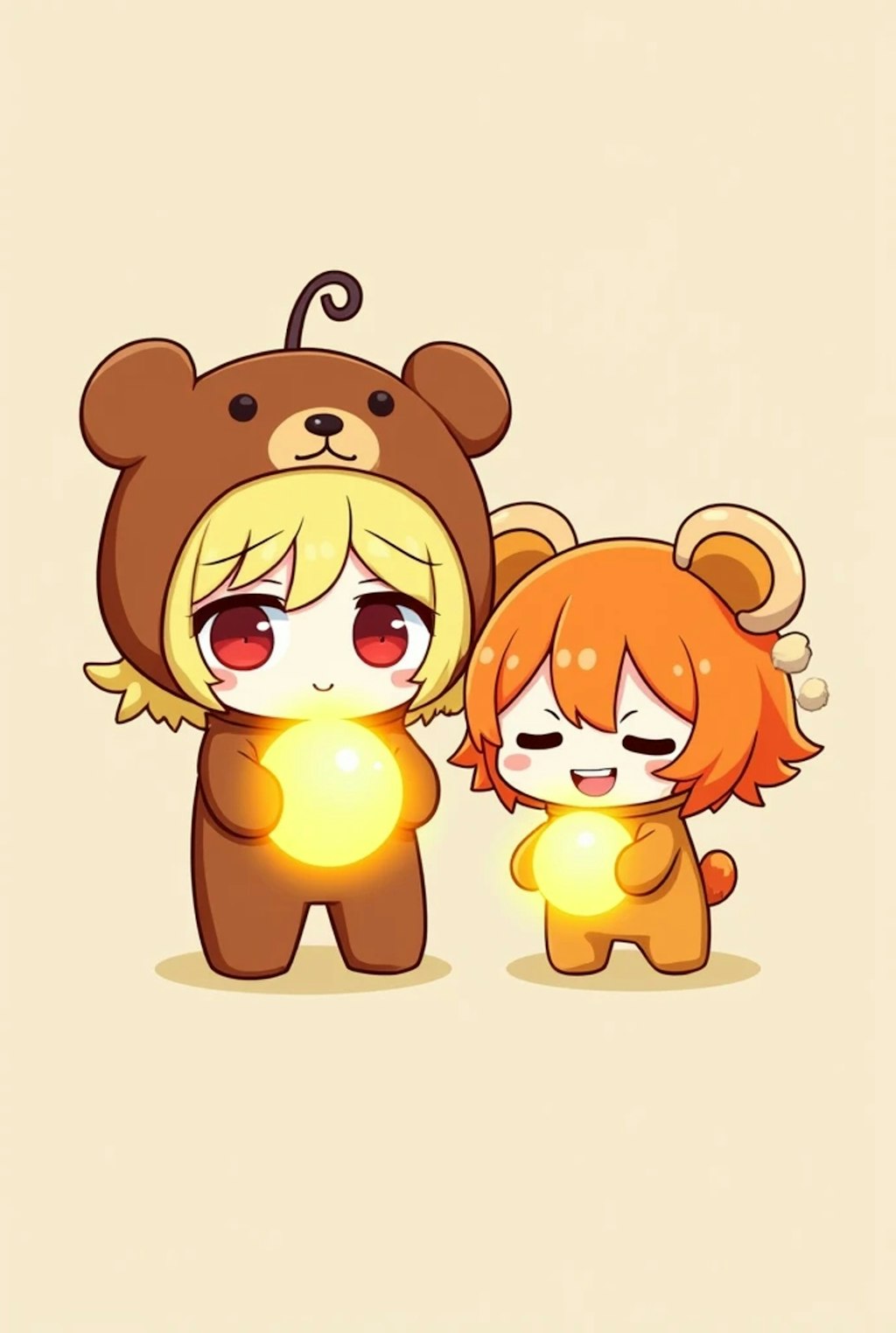 クマちゃんと、くまみかちゃん