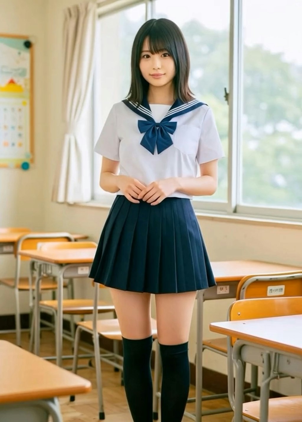 JK見せつけパンチラ