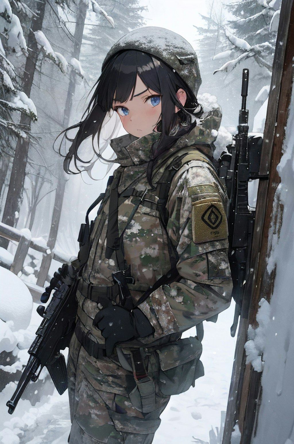 雪山の兵士